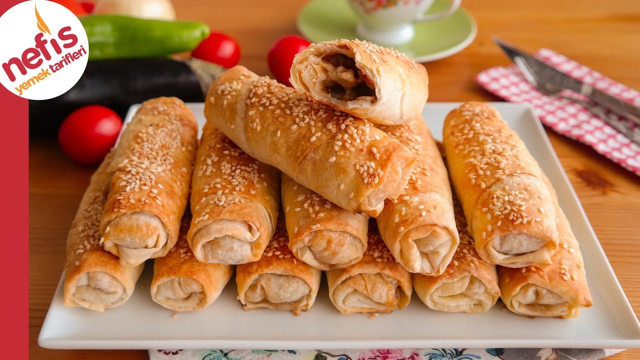 Patlıcanlı Börek Tarifi - Hazır Yufkadan Çok Pratik Ve Lezzetli