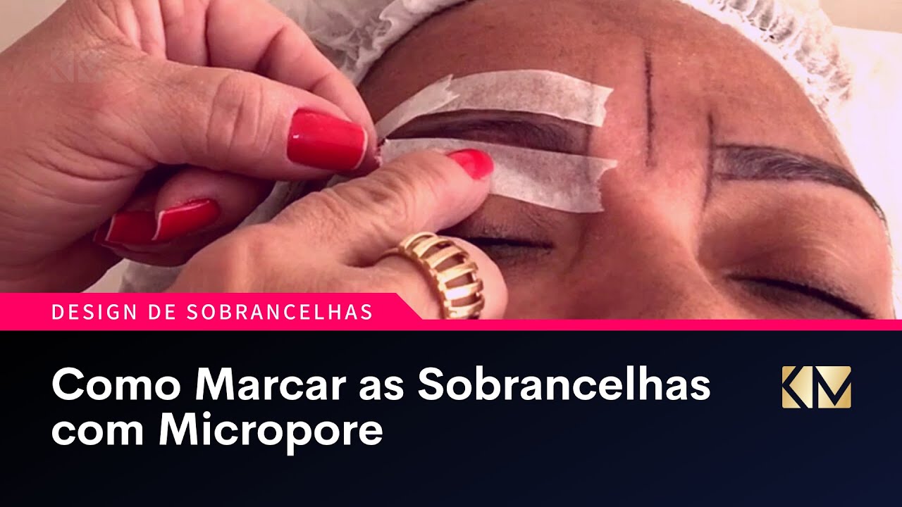 Como Marcar a Sobrancelha com Micropore | #designdesobrancelhas