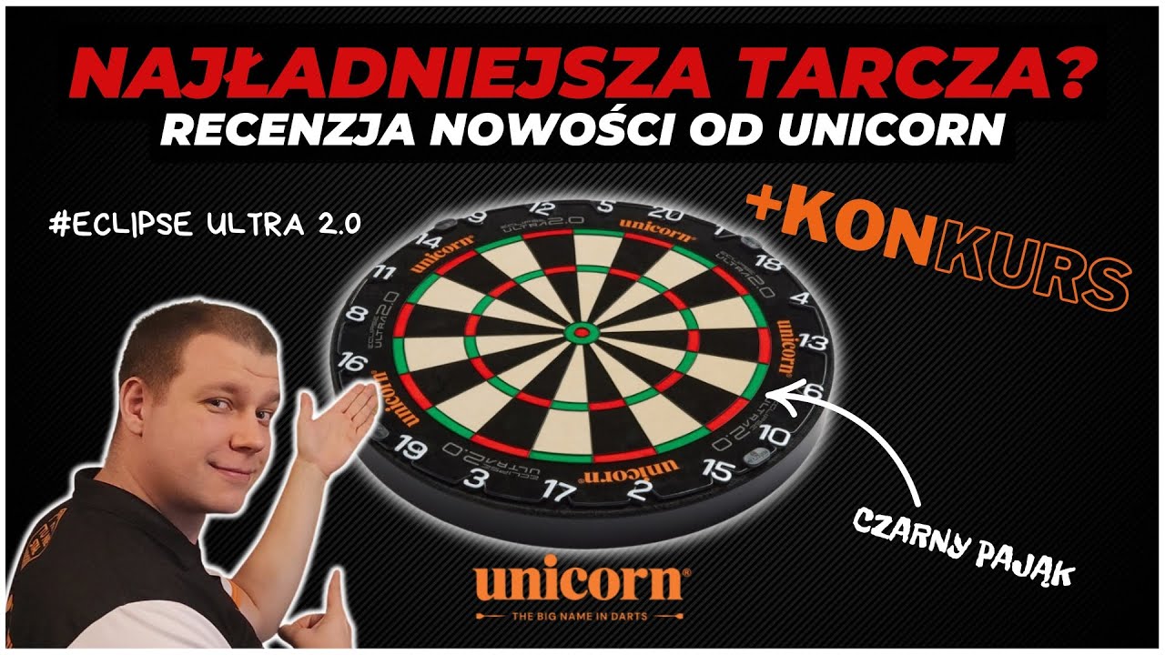 😍 [KONKURS] Unicorn Eclipse Ultra 2.0 - najładniejsza tarcza na rynku? #darterskierecenzje