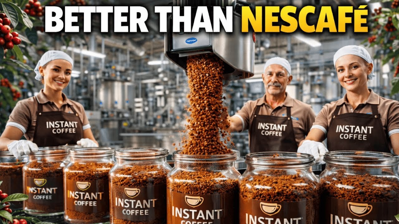 How Instant Coffee Is Made | Inside a Modern Factory (Full Process)