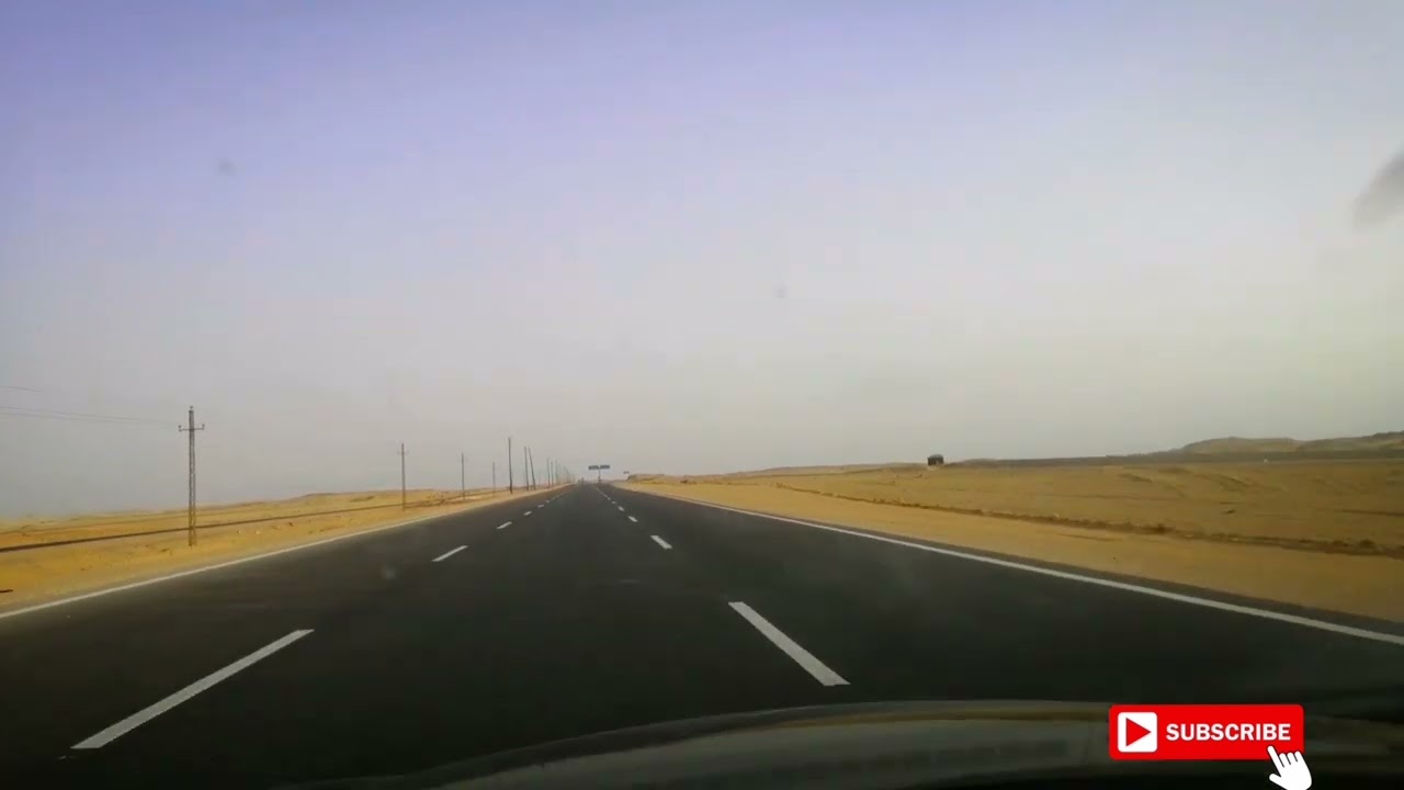 طريق الصعيد الغربي من القوصية #اكسبلور #الصعيد