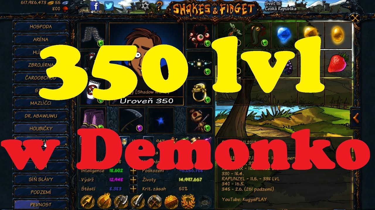 Shakes & Fidget 350 LEVEL!!! /w Demonko [#S04E56] (KP/CZ/HD)