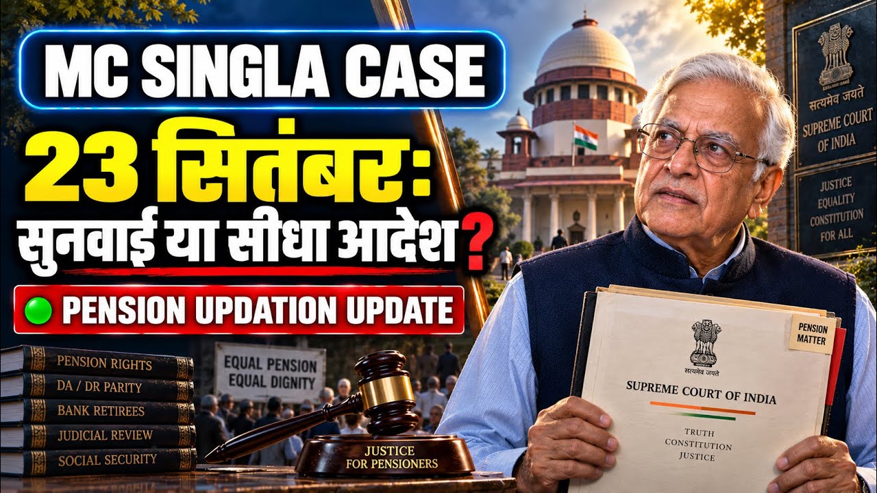 MC Singla Case Supreme Court: September 23 Hearing or Final Verdict? | Bank Pension Updation Late...