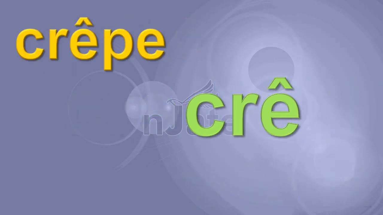 Mots écrits avec cr