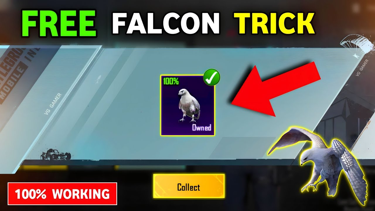 FREE FALCON 😍 Free Falcon In Bgmi 🔥 How To Get Free Falcon In Bgmi | Bgmi Me Free Me Falcon Kaise le