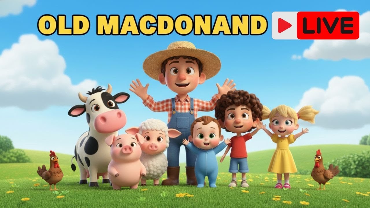 Old MacDonald Had a Farm 🐄 LIVE | Kids Songs & Nursery Rhymes | Baby Songs 24/7