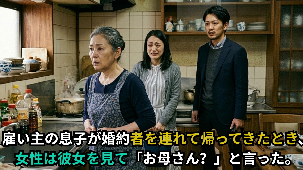 彼女は7年間、家政婦として働きながら、本名を一度も明かさなかった。雇い主の息子が婚約者を連れて帰ってきた朝――女性は彼女を見て、「お母さん？」とささやいた