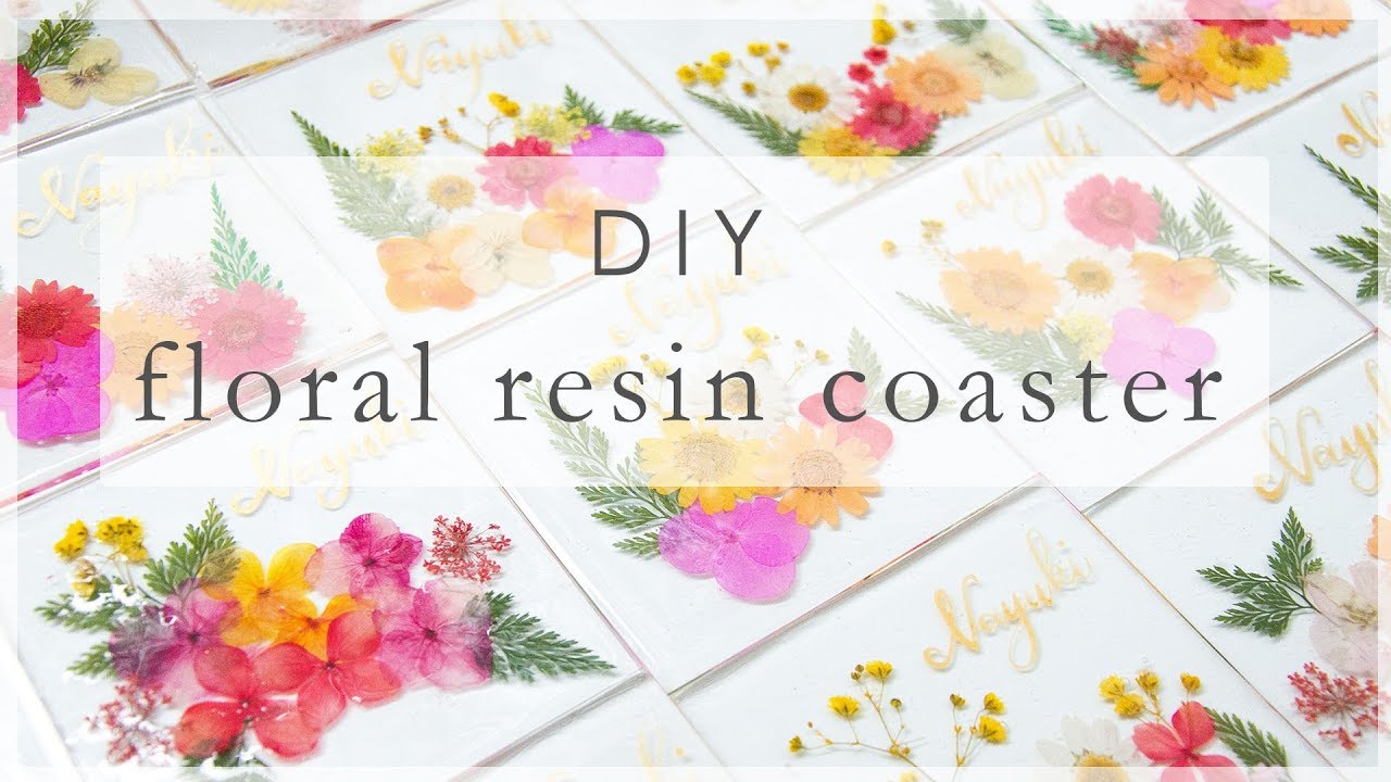 Floral Resin Coaster | DIY