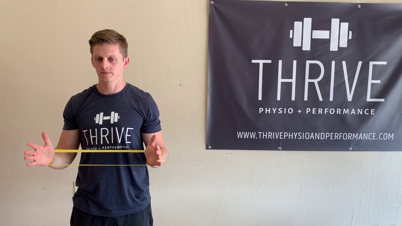 Banded External Rotation with Shoulder Flexion