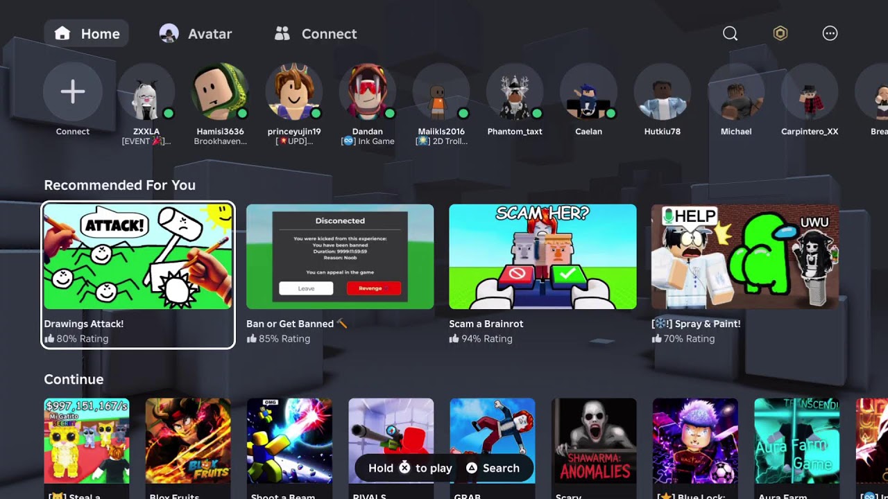 Playing Steal a brainrot