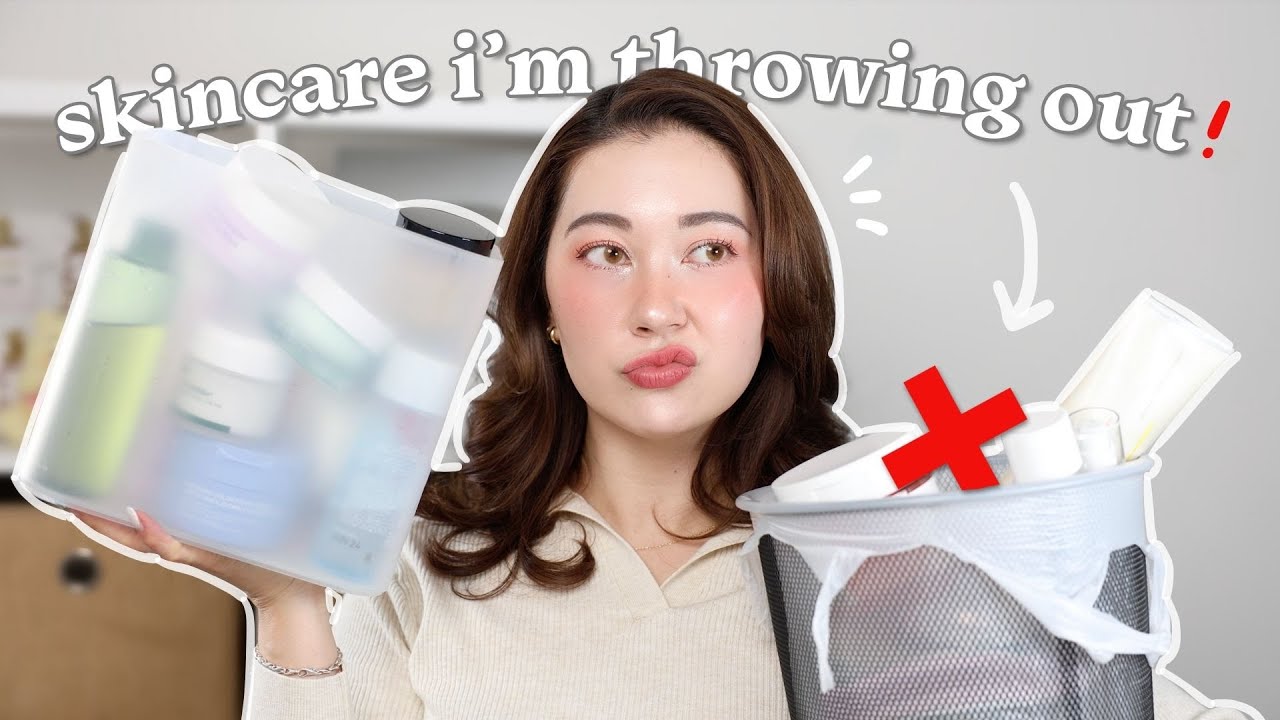 Skincare UN-empties! products I DIDN'T finish🥲 decluttering & deinfluencing~