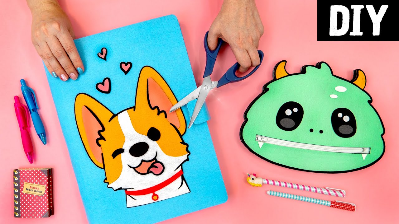 IDEIAS INCRÍVEIS DE MATERIAL ESCOLAR 📗 Estojo, Pasta de Caderno e Organizador Escolar