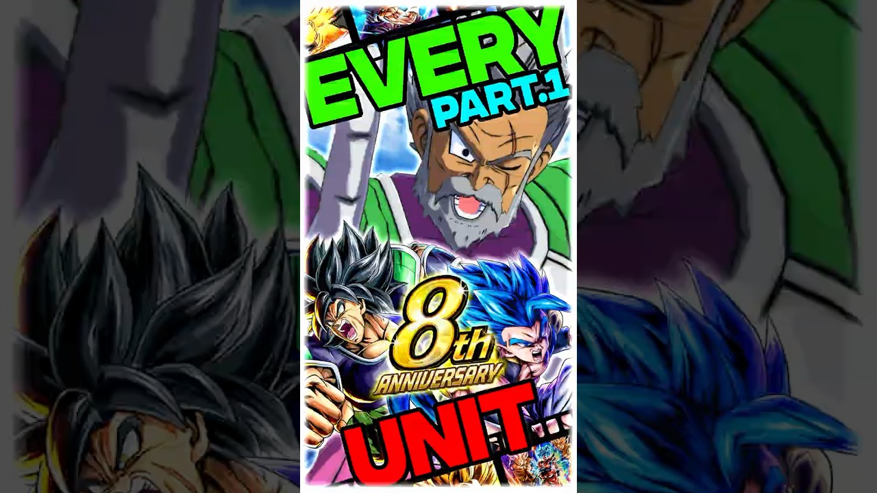 Рейтинг ВСЕХ персонажей 1-й части 8-й годовщины в Dragon Ball Legends #dblegends #dragonball