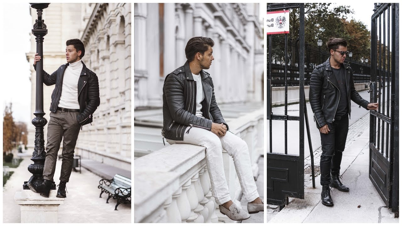 LEDERJACKE RICHTIG STYLEN  | Herbst Inspiration 2017  |  Men's Fashion