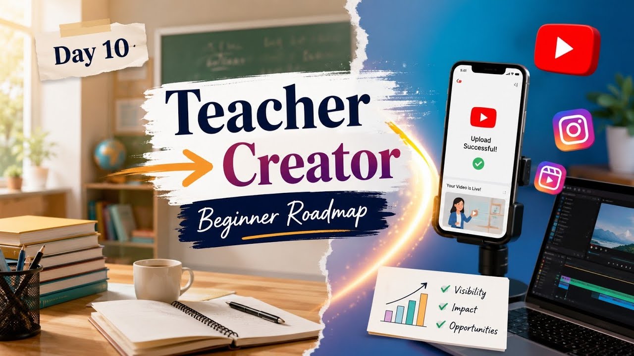 Teacher to Creator: Complete Content Creation Roadmap for Beginners (2026)