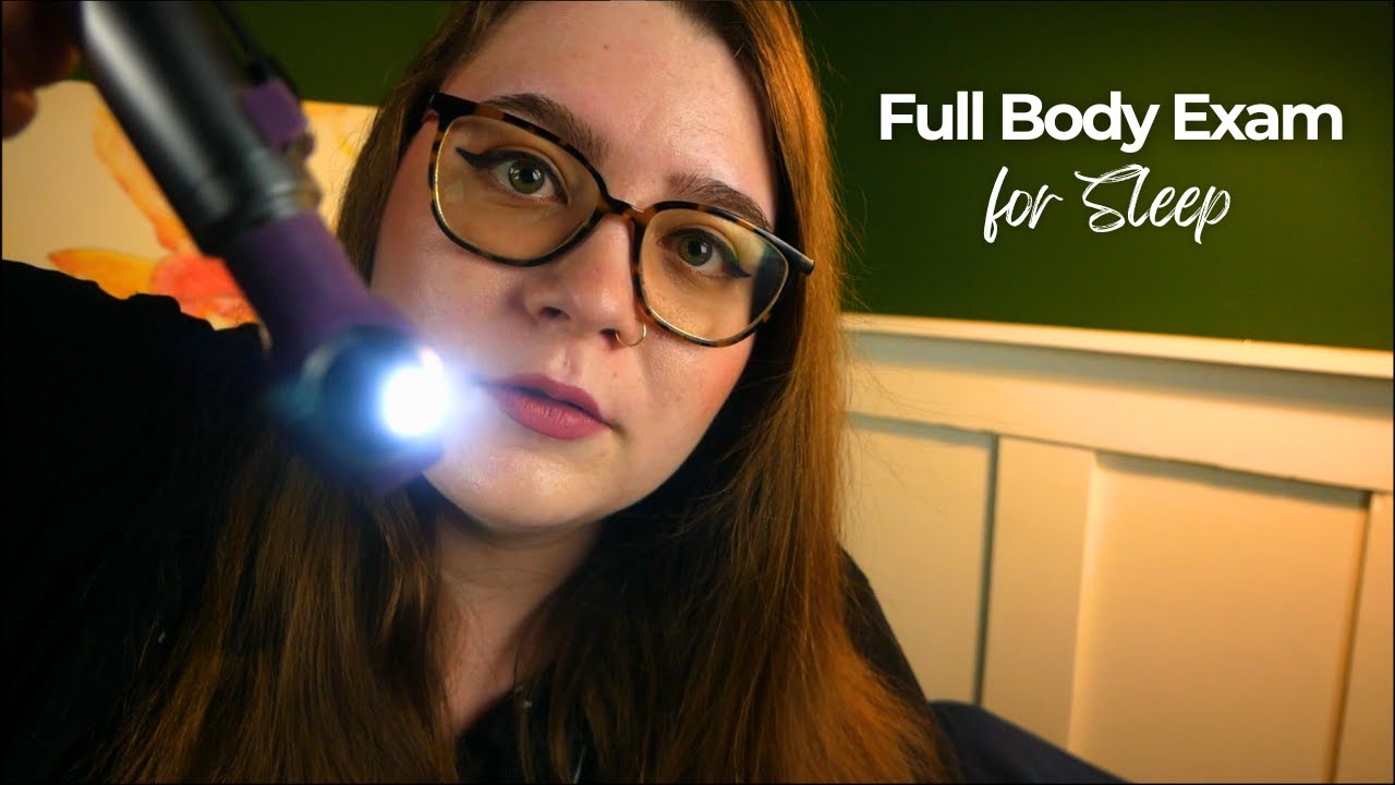 Hospital Full Body Examination for Sleep (Eyes, Ears, Head, Heart, Lungs) 🩺 ASMR Medical Roleplay