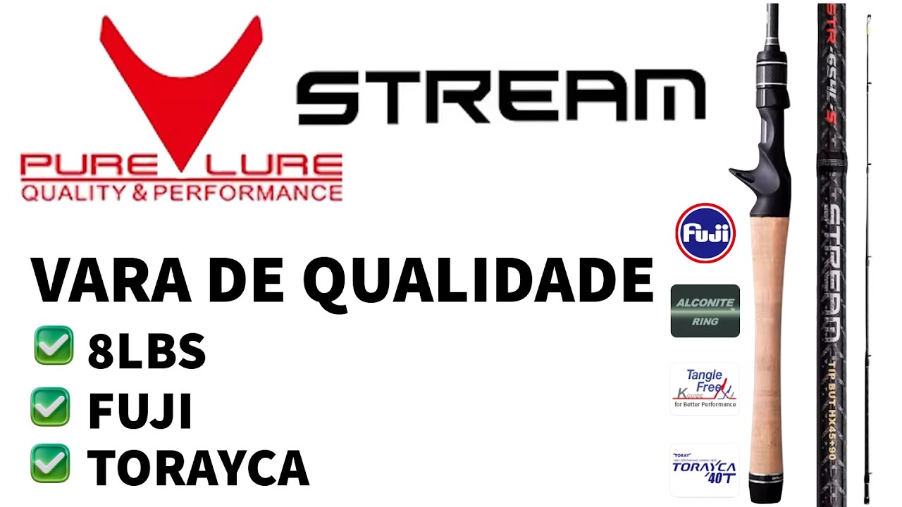 Vara Purelure STREAM 8lbs - Sensacional para pesca light