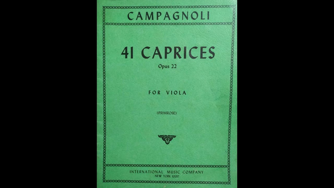 Bartolomeo Campagnoli (1751-1827), Op. 22 | Caprice n. 1