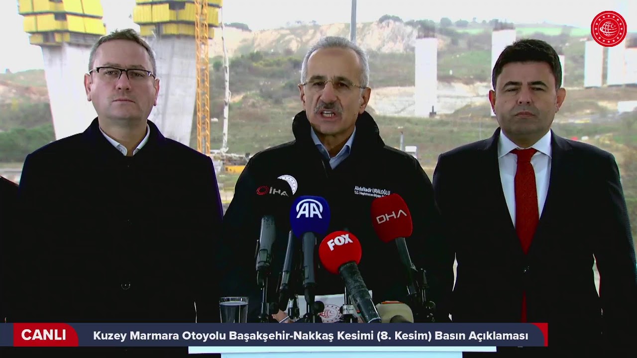 #Canlı | Kuzey Marmara Otoyolu Başakşehir-Nakkaş Kesimi (8. Kesim) Basın Açıklaması | İstanbul