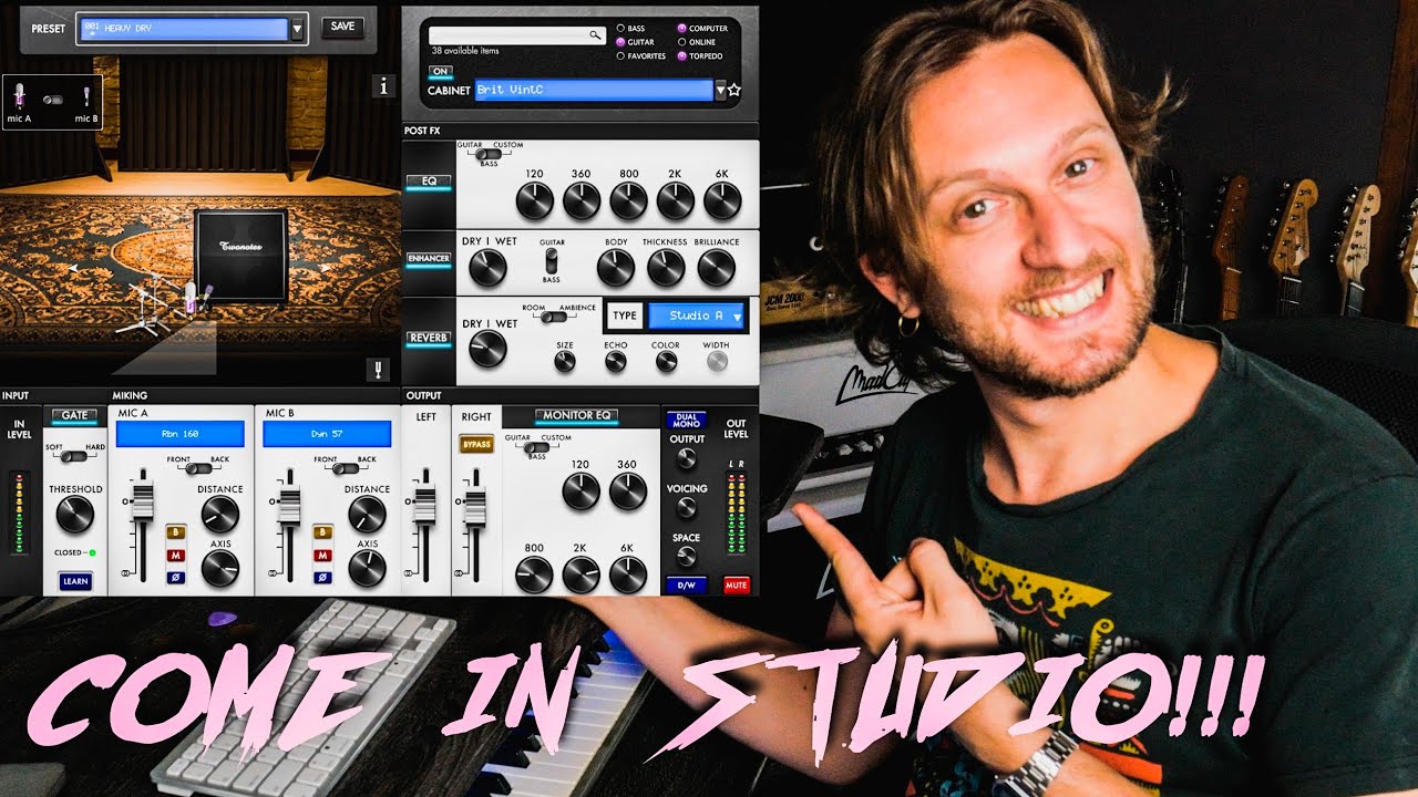 COME MICROFONARE UN AMPLIFICATORE (virtualmente)! - Two notes Torpedo Captor X Editor