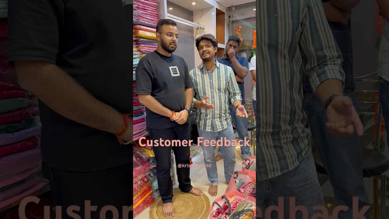 🔥Krishna Saree Customer Review Video #saree #ytshorts #review #krishnasaree