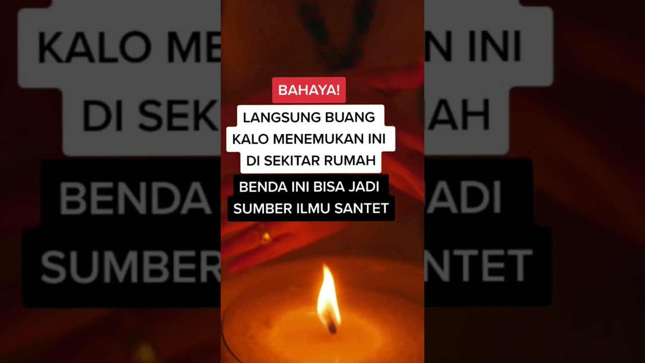 Ternyata 5 benda ini sumber santet, langsung bakar jika ketemu! #shorts
