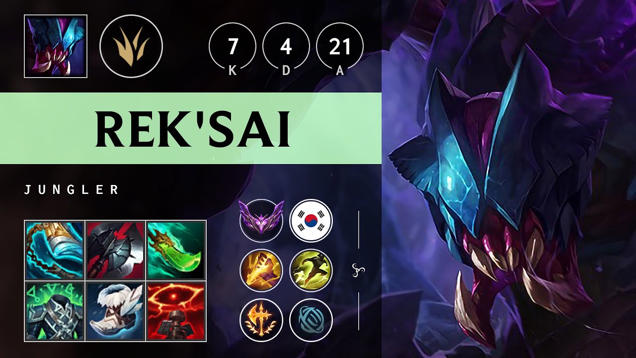 Rek'Sai Jungle vs Udyr - KR Master Patch 25.09