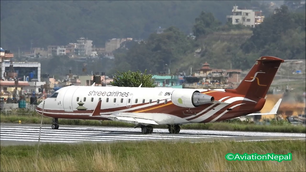 Shree Airlines Bombardier CRJ-200 Takeoff from Tribhuvan International Airport