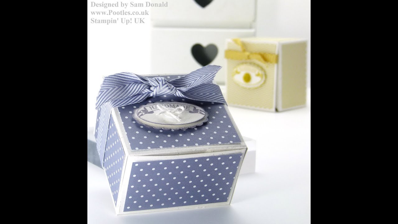 Короткая подарочная коробка со свечами Stampin Up UK