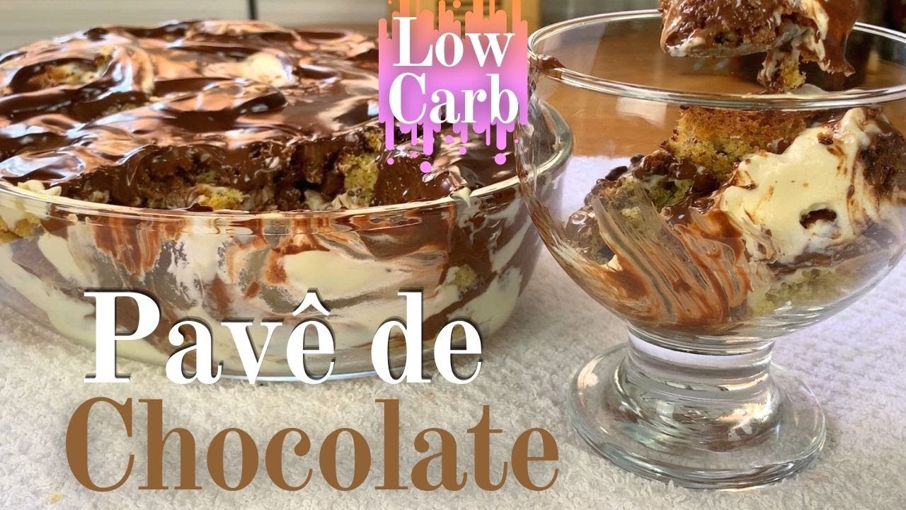 Pavê Low Carb de Chocolate