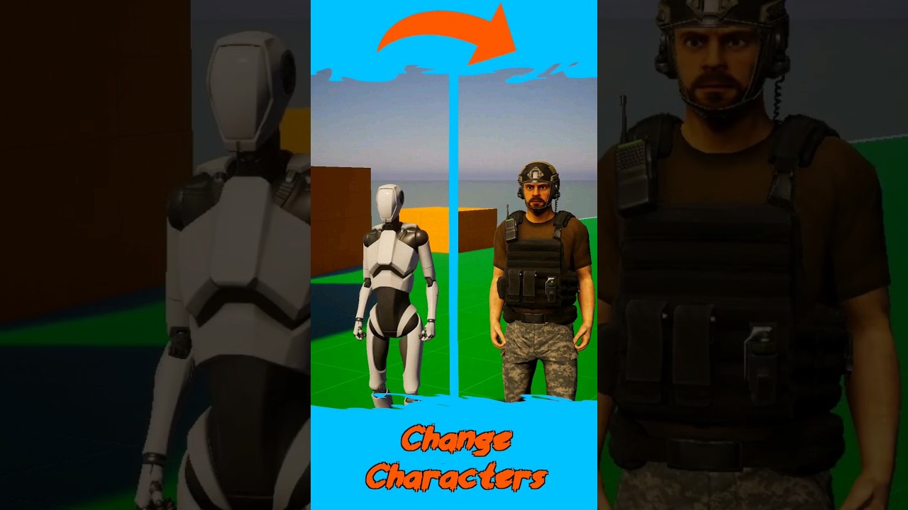 Change character in Unity  #unity3d #gamedev #character