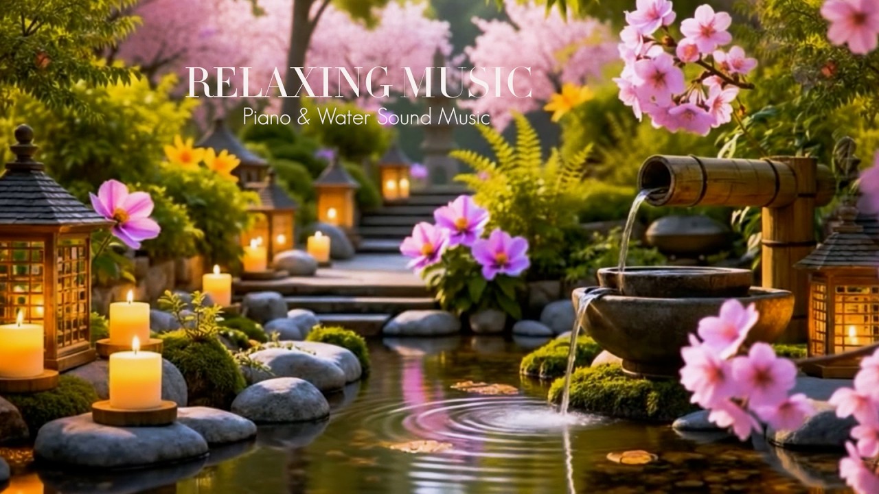 Relaxing Piano Music with Water Sounds for Deep Sleep, Stress Relief & Meditation