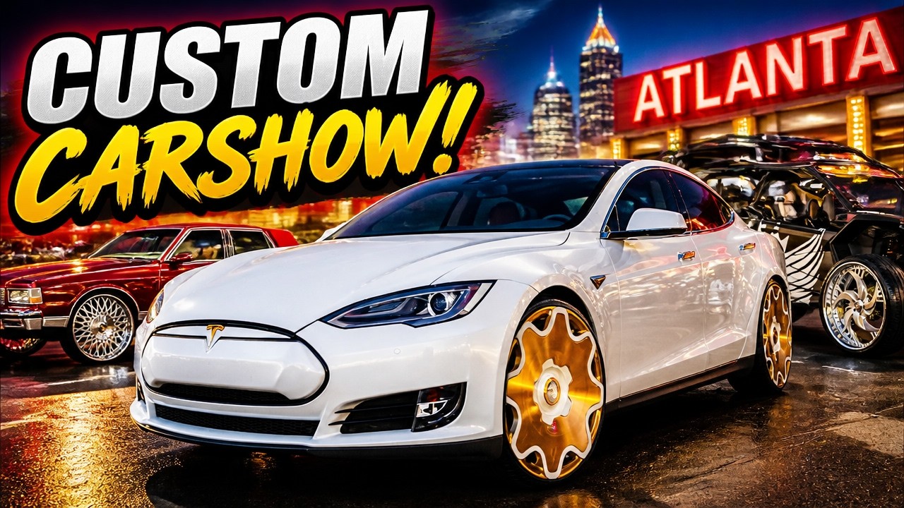STREETWHIPZ 2023 CARSHOW ATLANTA GA, Big Rims, Custom Cars, Donks, Box Chevys, SUVs, Pt 6