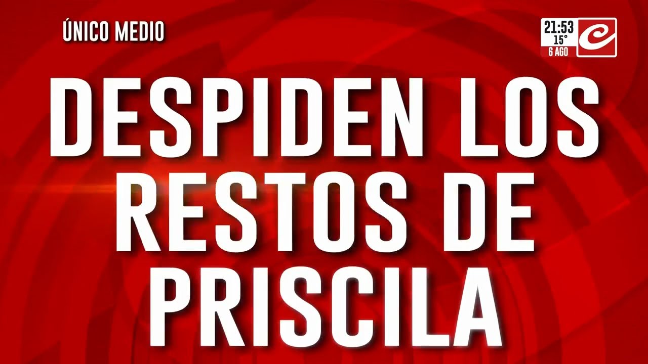 Despiden los restos de Priscila