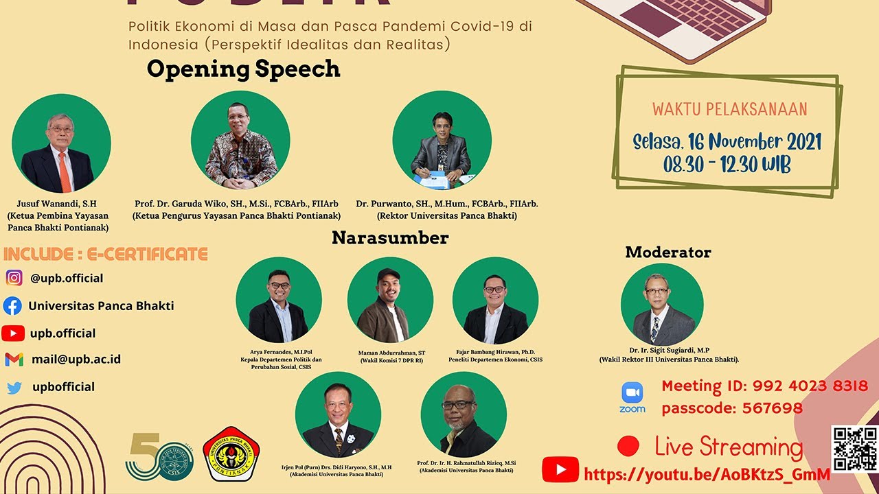 [UPB Official] #2021 Diskusi Publik Kerjasama CSIS dan UPB