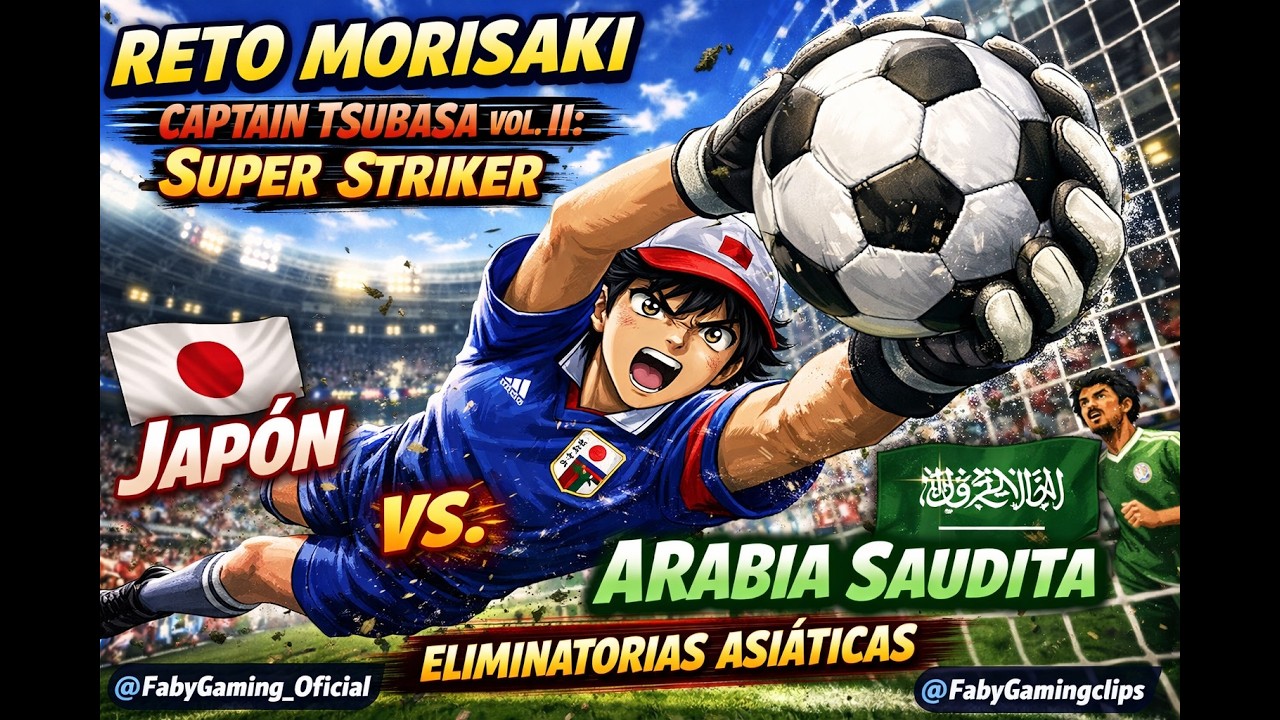 😱🧤 Captain Tsubasa Vol. II: Super Striker | ¡RETO SOLO CON MORISAKI! Terror Bajo los 3 Palos 💀⚽