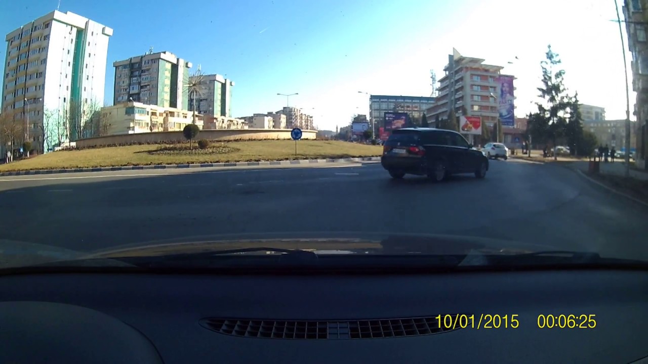 Shopping City Deva drive to the city center in 2017 Romania