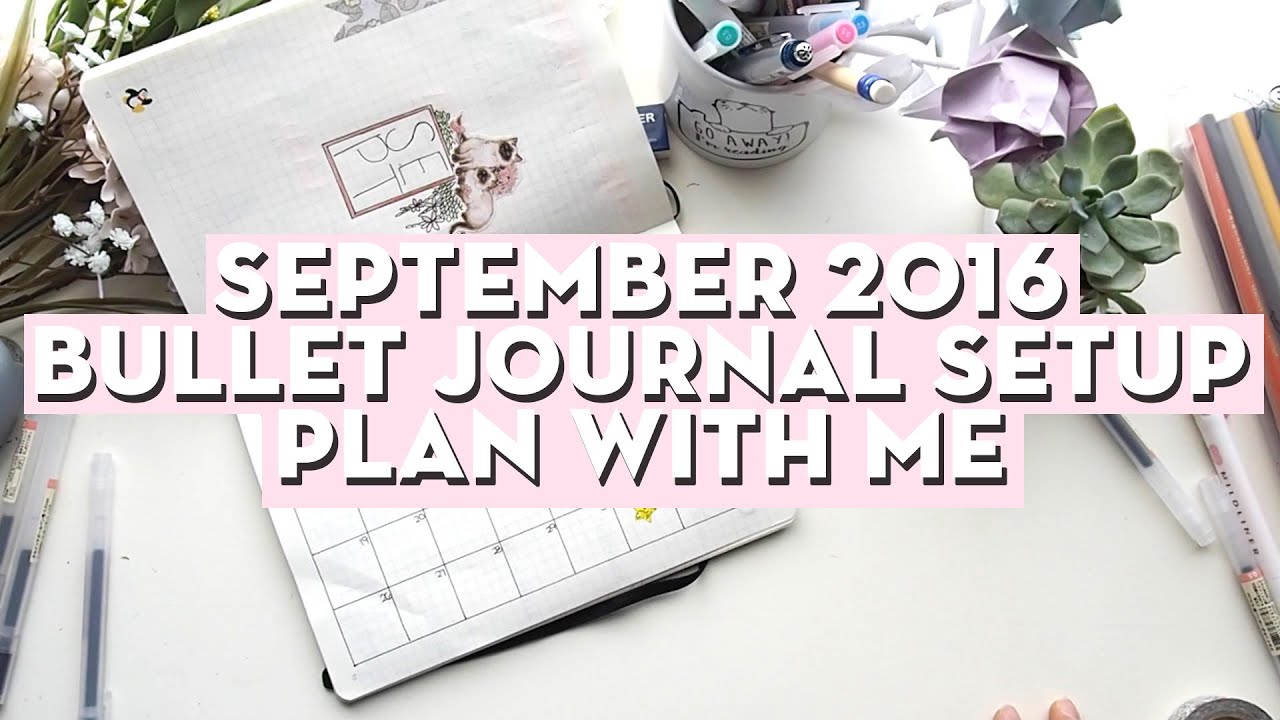 september 2016 bullet journal setup / plan with me | twirlingpages