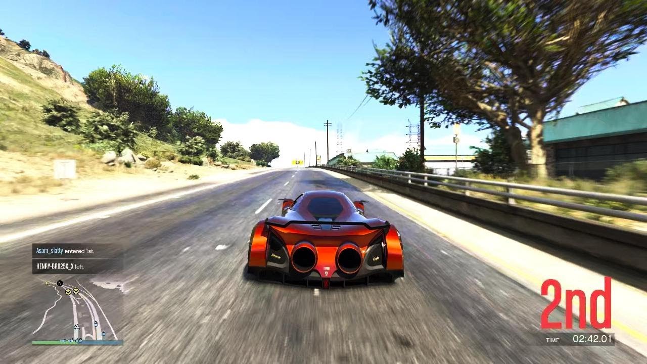 GTA online fast speed race