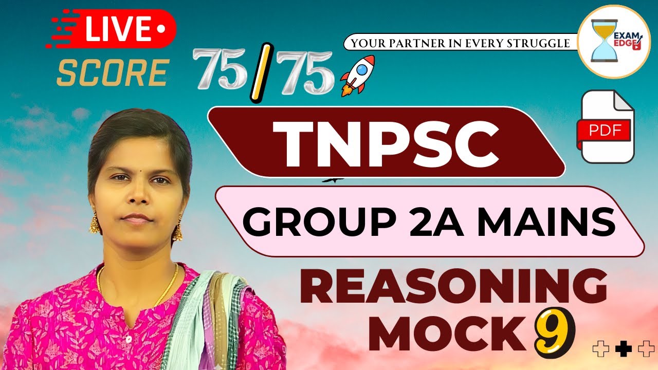 TNPSC Group 2A Mains Reasoning 2026 - Revision Mock 9 #tnpsc #group2amains #divyareasoning