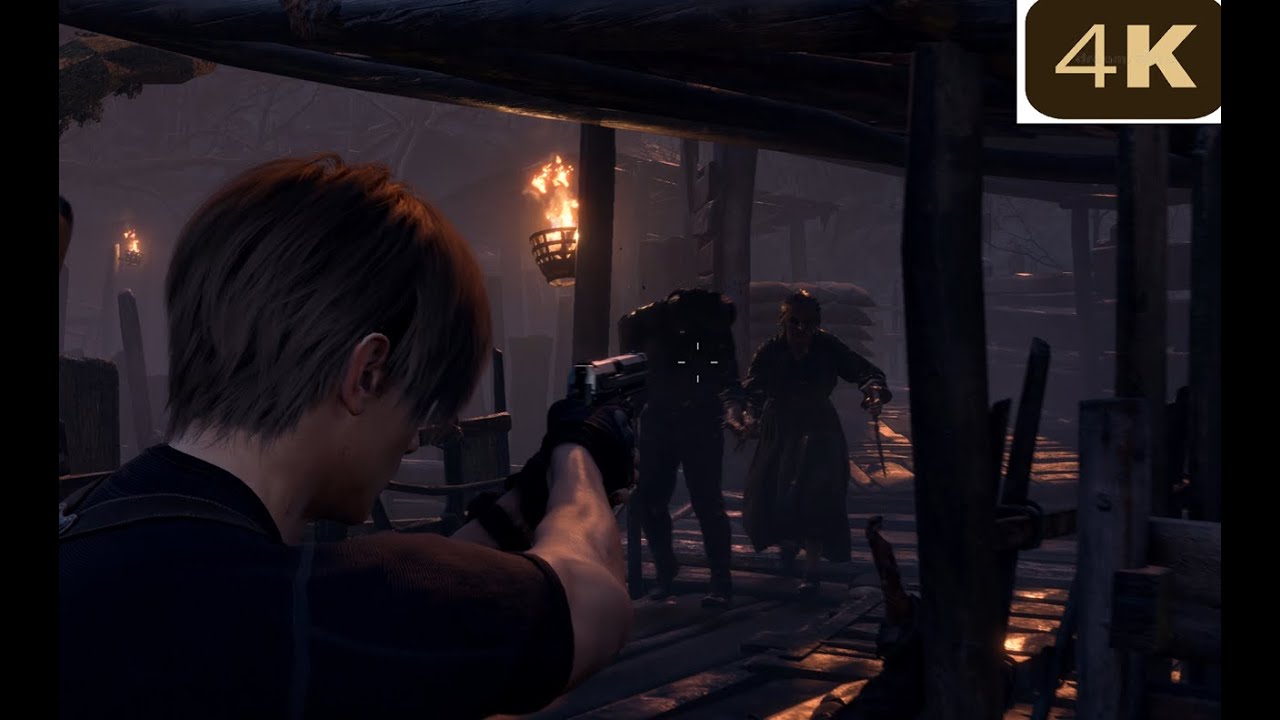 Resident Evil 4 Remake 4K No HUD / Chapter 3 Hardcore - Ultra Graphics - No Commentary - Full Game