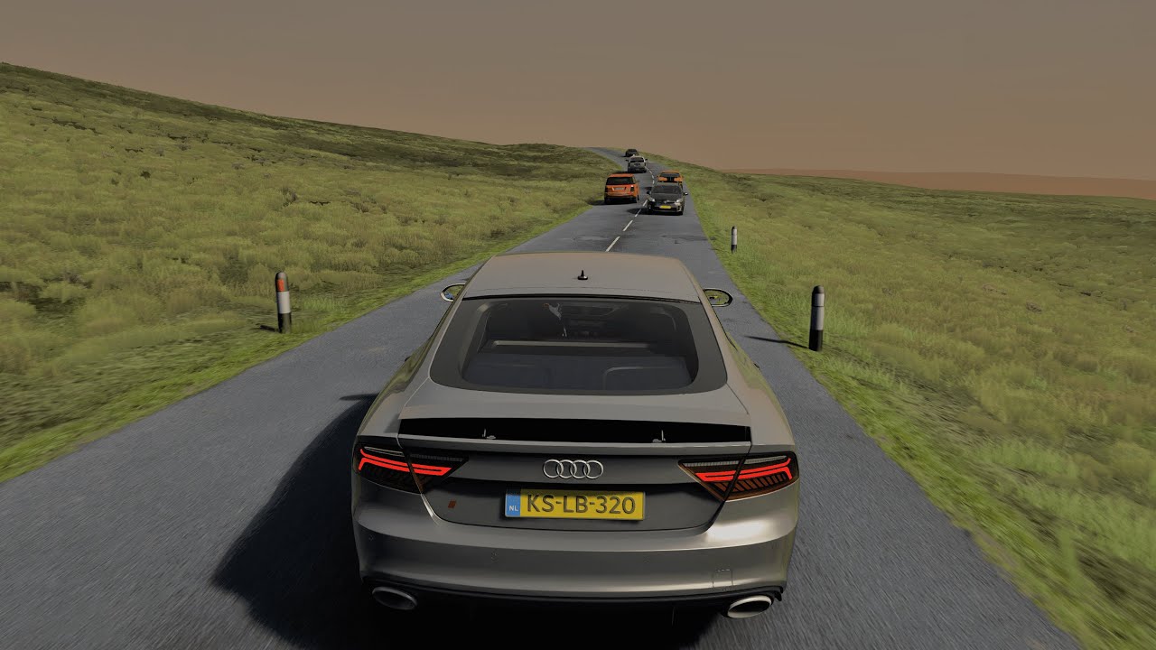 2017 Audi RS7 | High Force with Traffic | Assetto Corsa 4K