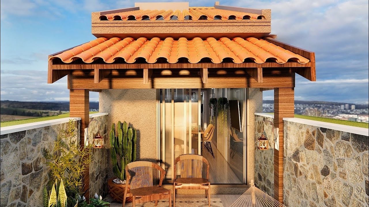 CASA PEQUENA ACONCHEGANTE || PROJETO MODERNO BAIXO CUSTO !!