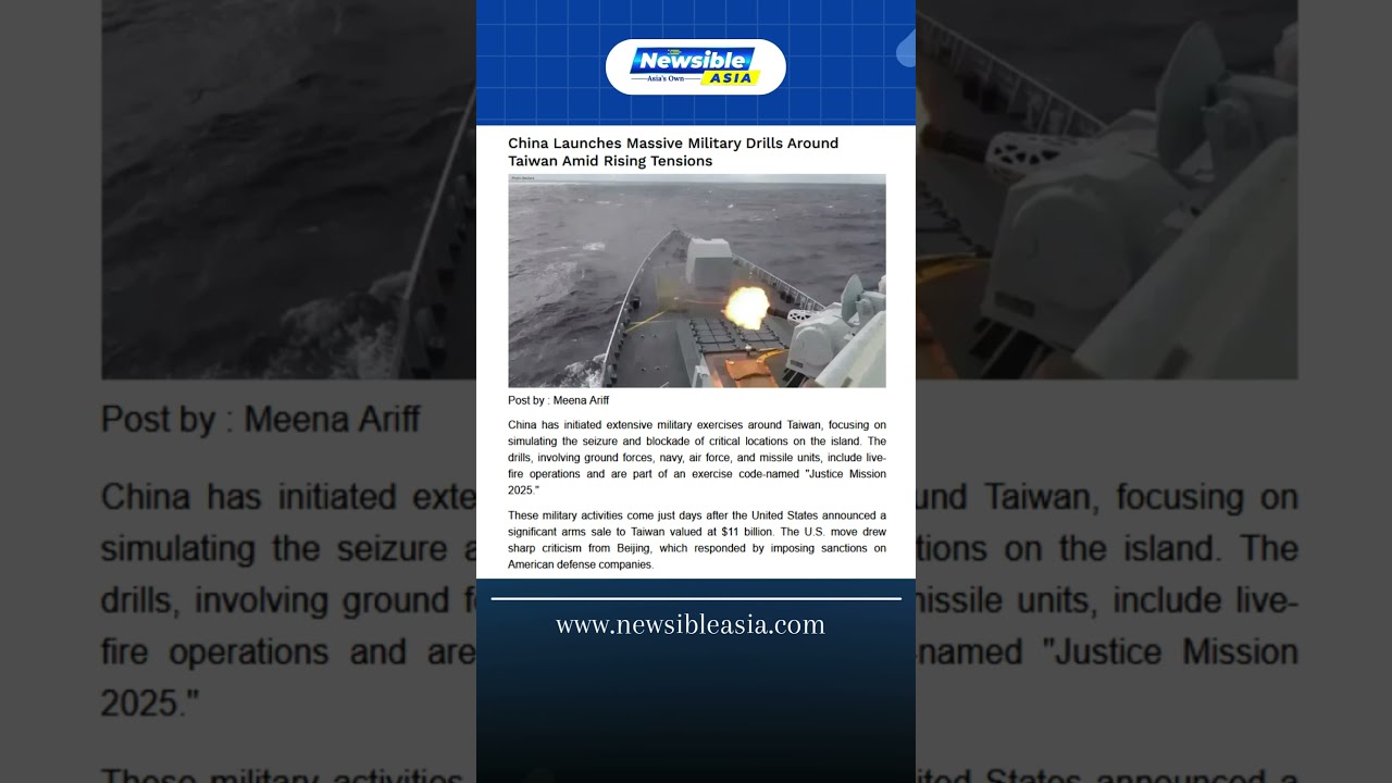China Surrounds Taiwan With Live-Fire Drills | Cross-Strait Tensions Escalate