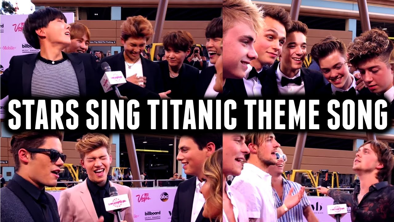 BTS, WHY DON'T WE, R5, & More Stars Sing CELINE DION's TITANIC Theme at BBMAs!