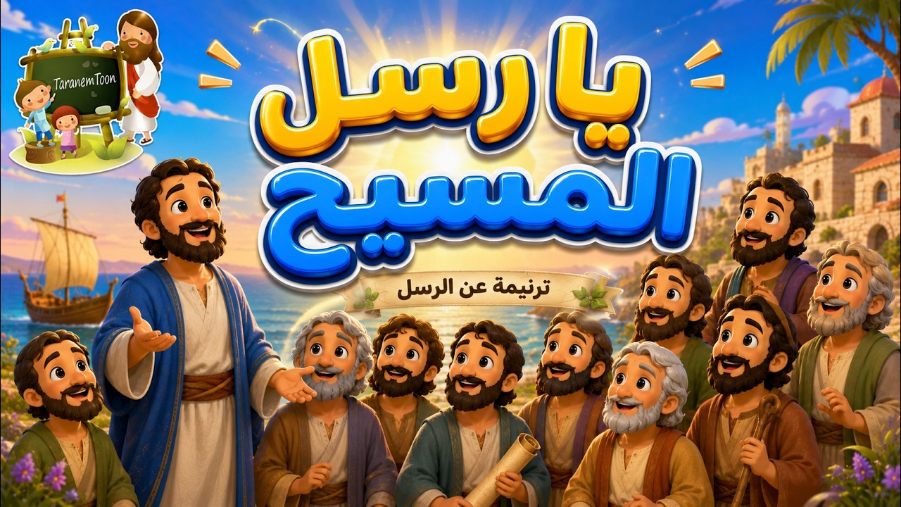 ترنيمة يا رسل المسيح_كرتون | صوم الرسل | TaranemToon