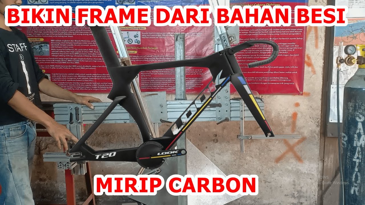 PEMBUATAN FRAME SEPEDA CUSTOM REFERENSI LOOK T20