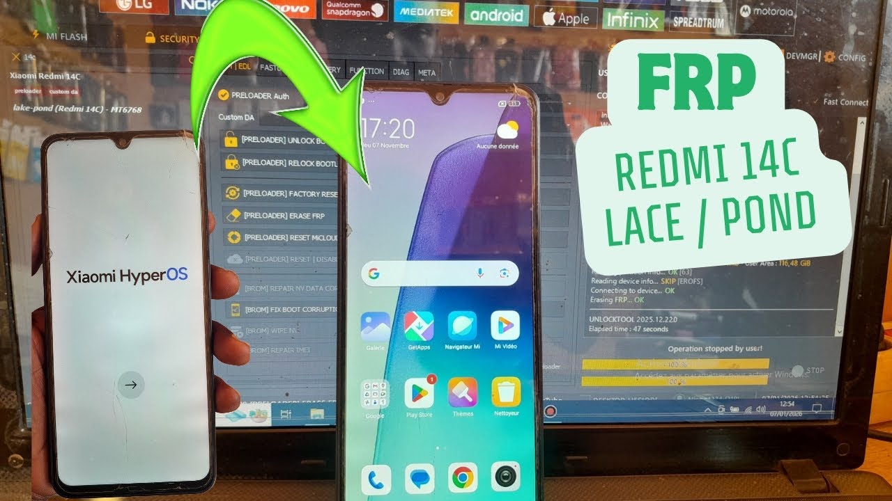 REDMI 14C FRP UNLOCK TOOL