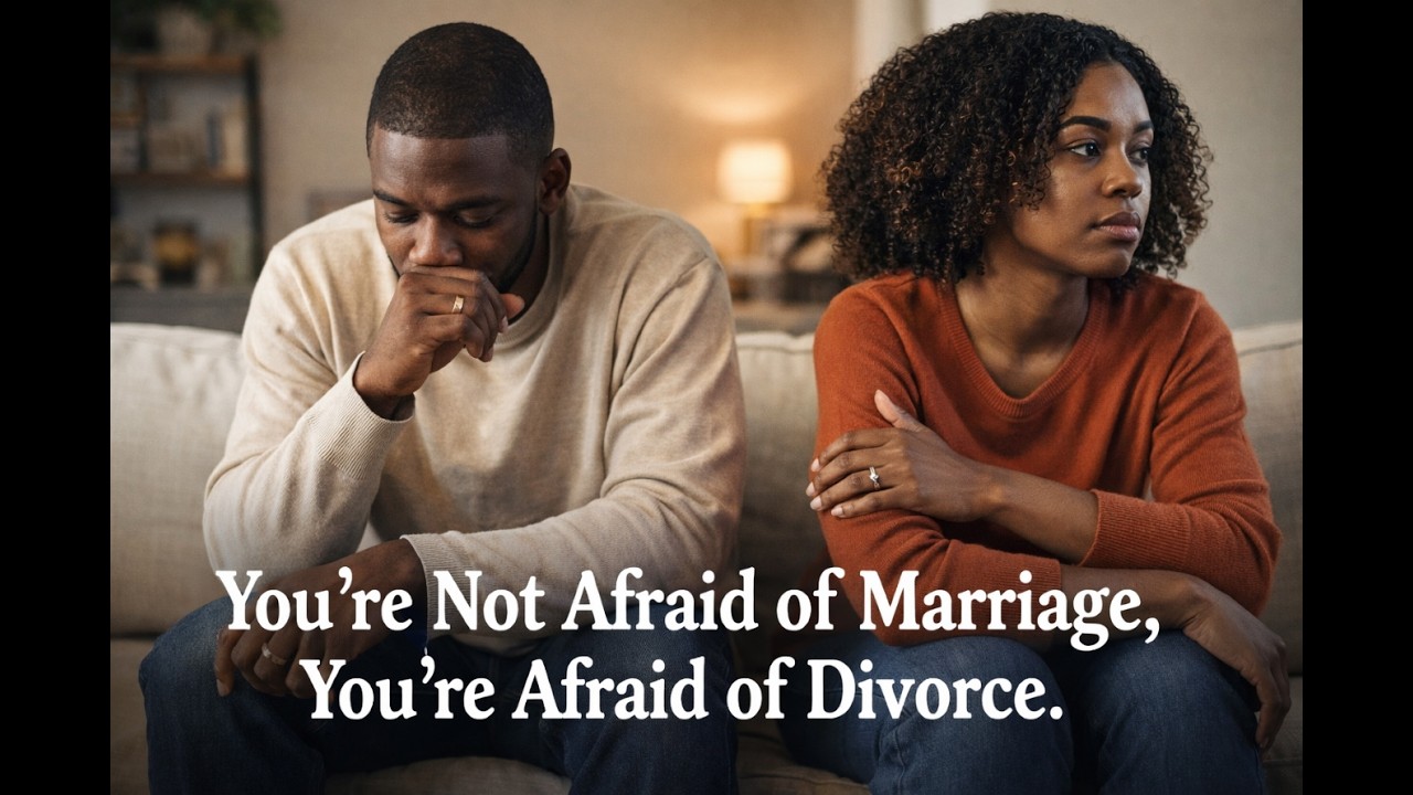 “You’re Not Afraid of Marriage  You’re Afraid of Divorce ”