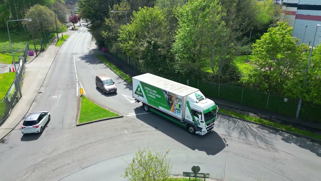 Rigid HGV Driving Lesson with ISM and Sample Dublin Test Route